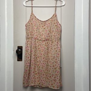Baby doll boho floral print dress